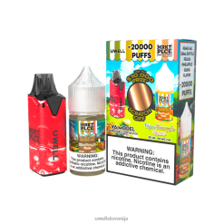 Uwell Disposable Vape Z0FPJ207 CLR: rdeča/flv: feijoa ananas guava 48mg | UWELL V6 Naprava za enkratno uporabo + očeta 30 ml sok - collab snop