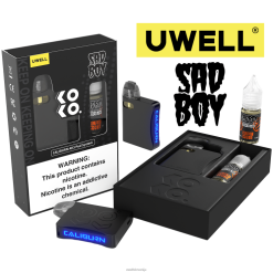 Uwell Disposable Vape Z0FPJ239 CRL: črna/flv: bučni piškotek 50mg | UWELL CALIBURN AK3 Kit + A3S 0,8ohm podstavnice (x2) + očetova para 10 ml soli 50 mg